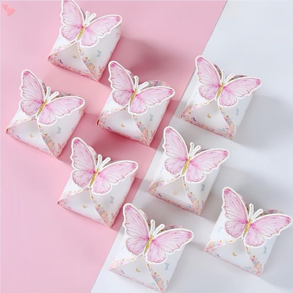 Vỏ hộp cánh bướm-  vỏ hộp cưới hỏi - vỏ hộp đựng trà - vỏ hộp trang trí mâm quả cưới - Decor trang trí tiệc cưới
