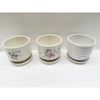 Chậu trồng cây - Chậu gốm, sứ tròn kèm đĩa trồng cây cảnh nhỏ, sen đá - Chậu trồng hoa để bàn