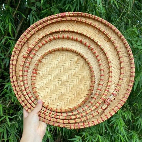 Mẹt mây tre đan -  siêu cứng cáp - trang trí decor lễ tết - đựng đồ ăn -  Nhiều Size