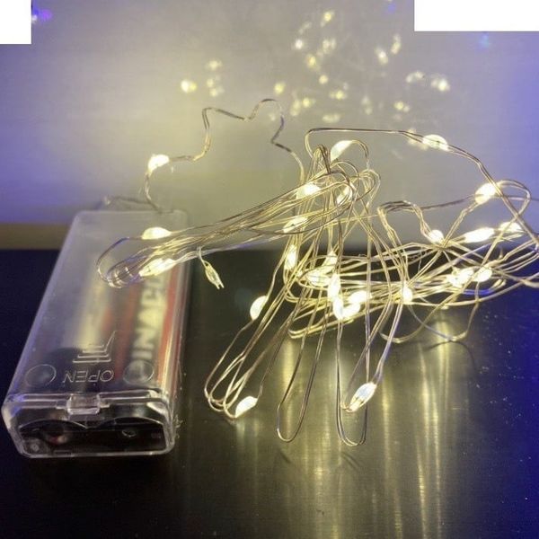 Đèn led dây trang trí dùng pin, đèn led đom đóm fairy light decor, trang trí cực đẹp