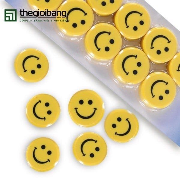 Set 10 viên nam châm mặt cười - nam châm dính bảng siêu dính