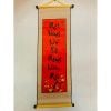 Cặp liễn mành thư pháp - Câu đối gấm, Mành thư pháp trang trí Tết - Decor dân gian ngày Tết