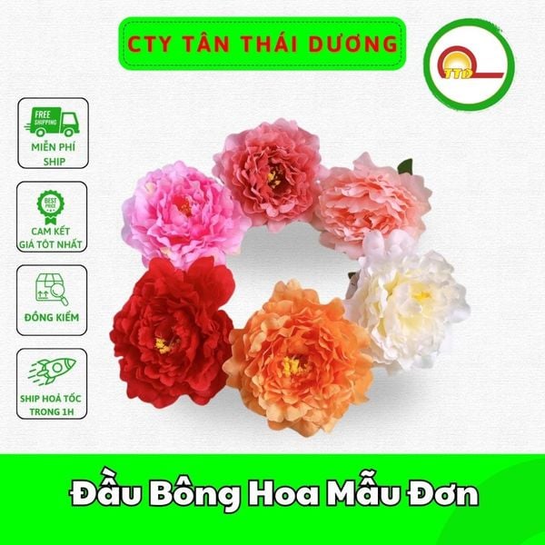 Đầu Bông Hoa Mẫu Đơn Làm Oản Trang Trí - Decor Loại Đẹp
