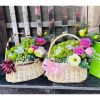 Giỏ mây - Làn mây cắm hoa - Lẵng mây cắm hoa - Decor trang trí