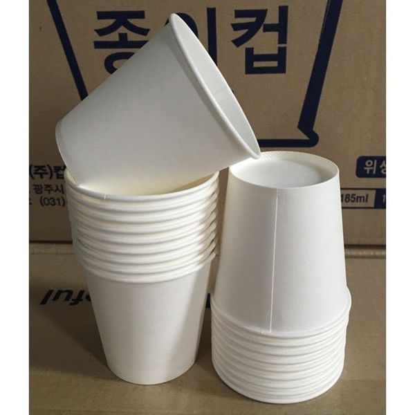 Cốc giấy - Set 50 cốc giấy dùng 1 lần chịu nhiệt, an toàn và tiện dụng - Loại tốt và dày dặn