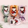 (Lẻ 1 Con) Gấu xốp tốt nghiệp - Gấu cử nhân - Decor Trang trí bó hoa, làm quà tặng cực đẹp size 14cm