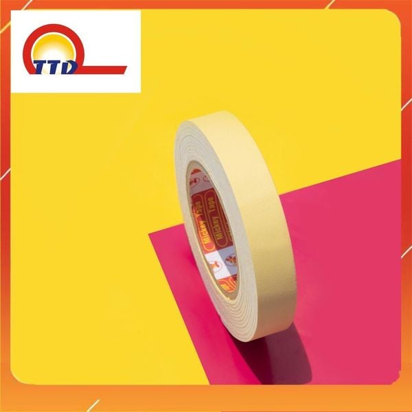 Băng Dính Xốp Vàng 2 Mặt Các Kích Cỡ Dài 4 mét