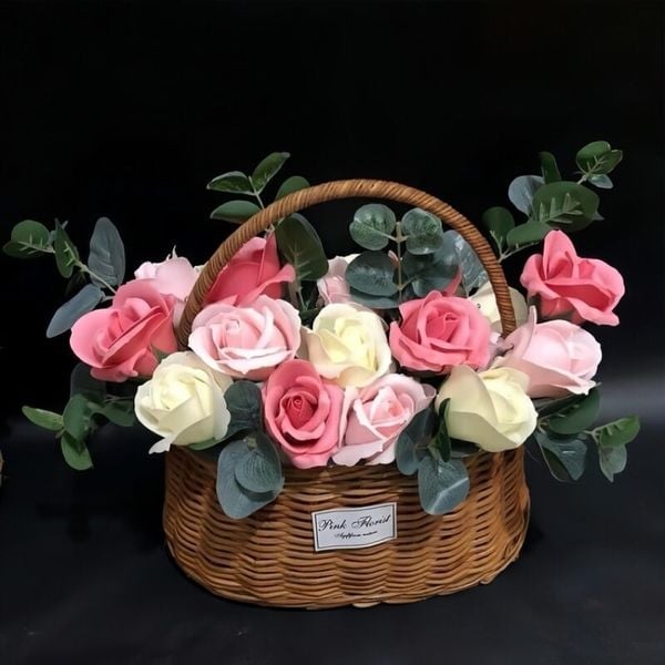 Giỏ mây - Làn mây cắm hoa - Lẵng mây cắm hoa - Decor trang trí