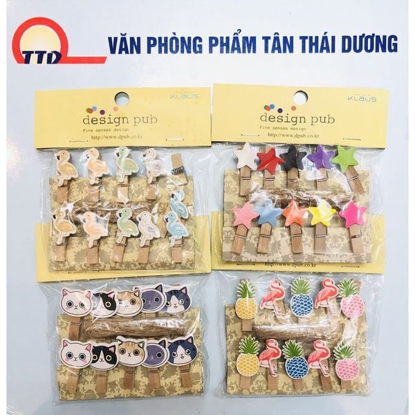 KẸP GỖ TREO ẢNH, TRANG TRÍ NHIỀU MẪU
