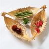 Thuyền tre decor trang trí đựng đồ ăn, hoa quả, trang trí đựng oản