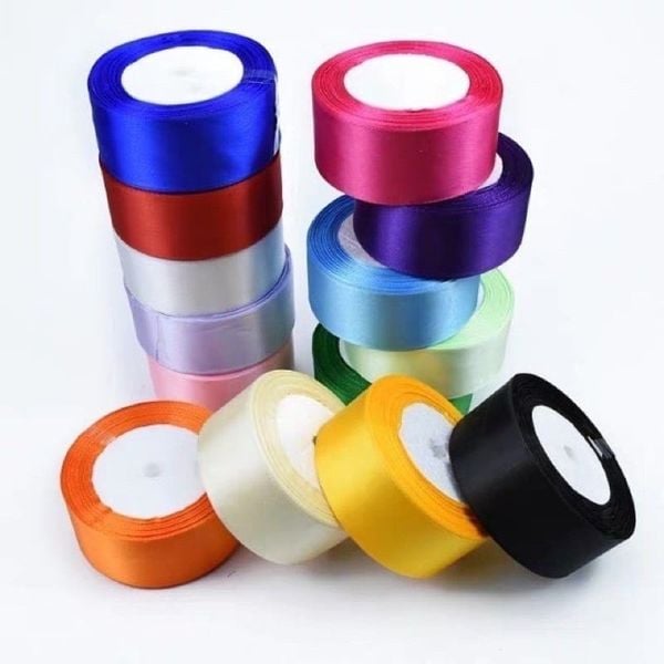 (Sỉ 5 cuộn)  Ruy Băng Lụa  Bản 4cm - 22met