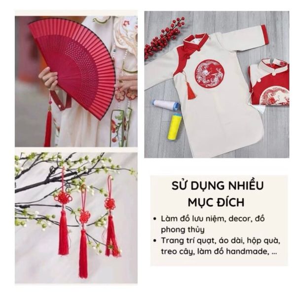 Dây tua rua - Dây treo trang trí - Dây tua rua làm đồ Handmade cực đẹp