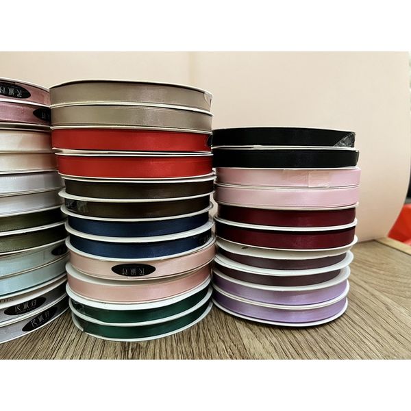 Ruy băng lụa 1cm*45met - loại đẹp - đủ màu