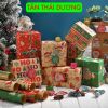 Set 5 tờ giấy gói quà Noel - Giấy gói quà giáng sinh hoạ tiết đẹp mắt và độc đáo - Khổ 50x72cm