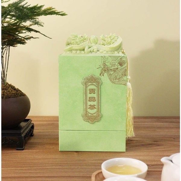 Hộp đựng trà long ấn cao cấp - Xếp tráp ăn hỏi, tháp lễ và lãng quà tặng cực sang
