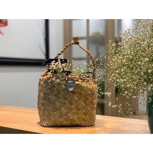 Túi cói - Giỏ cói đựng đồ, túi cói đựng hoa quả, decor trang trí phong cách vintage