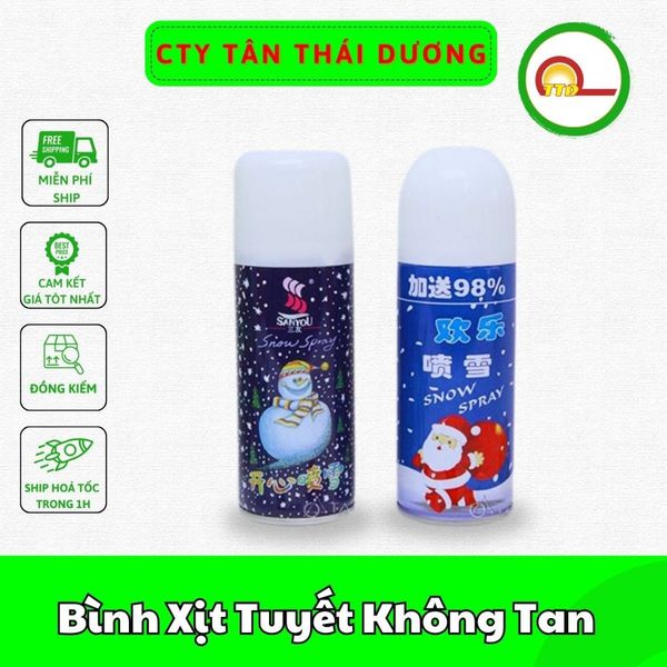 Bình Xịt Tuyết Không Tan -Trang Trí Noel