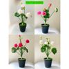 Cụm hoa sen nhí - Cụm hoa sen giả trang trí nhà cửa - Trang trí tháp oản tài lộc, Decor siêu đẹp