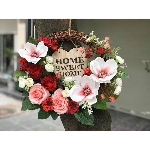 Vòng kết hoa - Vòng dây rừng làm vòng nguyệt quế giáng sinh - Vòng hoa treo cửa trang trí, Decor giáng sinh