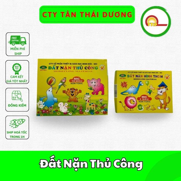 Đất Nặn Thủ Công Cho Bé Mic 6 Màu _10 Màu