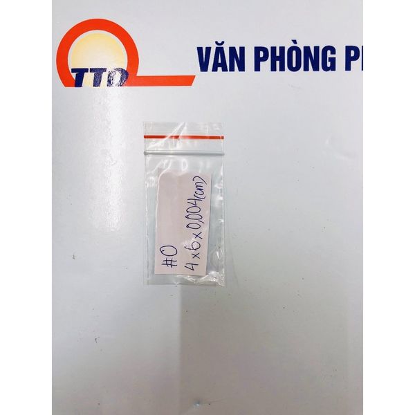 500G Túi Zipper, Túi Miết Trong Suốt Từ Số 00 - Số 12_Loại Dày Đẹp