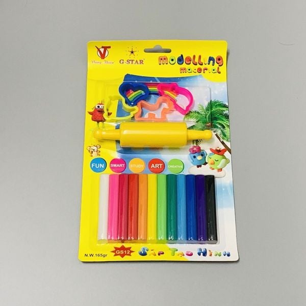 Đất Sét - Đất Nặn 12 Màu Có Khuôn Hàng Thái Lan