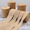 Ruy băng vải bao bố - Làm đồ handmade, thắt nơ hộp quà - Decor trang trí kiểu Vintage - 4cm x 5 mét