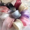 Ruy Băng Voan Bản 4cm - Ruy Băng Voan Viền Sóng Biển Trang Trí Bánh Kem - Bó Hoa