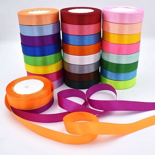 Ruy băng lụa 1cm, 2cm, 4cm nhiều màu - Cuộn 22m - Loại Đẹp