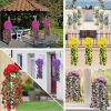 Hoa Giả - Chùm hoa đỗ quyên giả cao cấp dáng rủ treo tường - Decor Trang trí nhà cửa