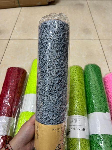 Lưới Nhện Gói Hoa-Giấy gói hoa đủ màu - Lưới Cuộn Sợi 50cm x 5m