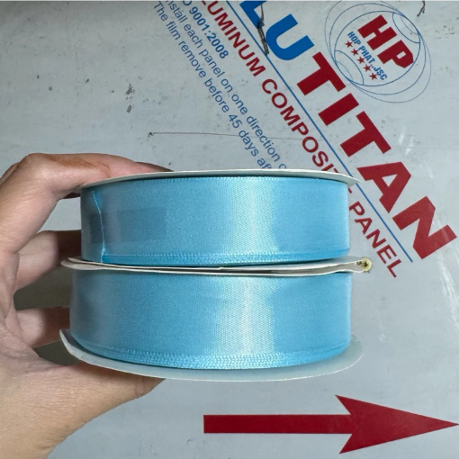 Cuộn 45met - Ruy băng lụa bản 2,5cm -loại đẹp
