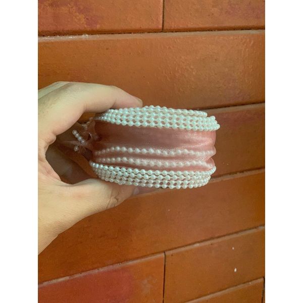Ruy băng voan viền ngọc - loại không lõi bản 4cm