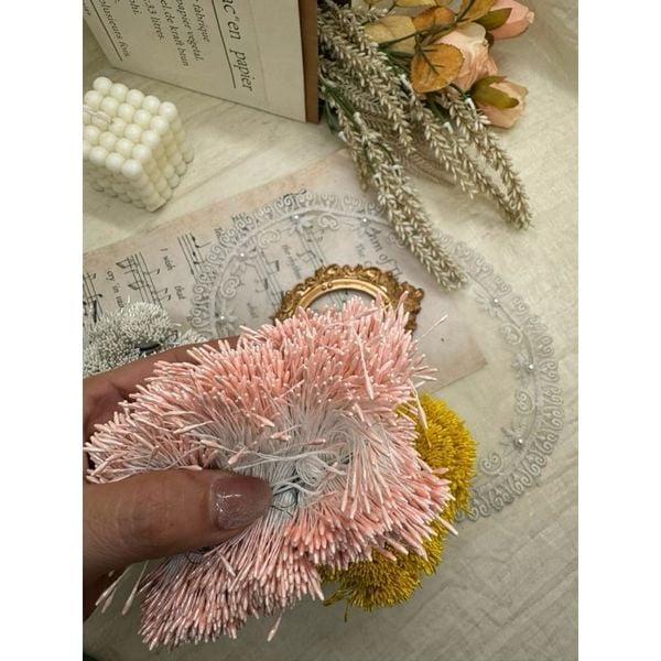 Bó 320 Nhuỵ Hoa Giả Làm Hoa Handmade, Trang Trí Tiệc Cưới, Trang Trí Nhà Cửa