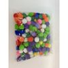 Túi 1000 hạt pompom bằng bông , trang trí , dụng cụ học tập