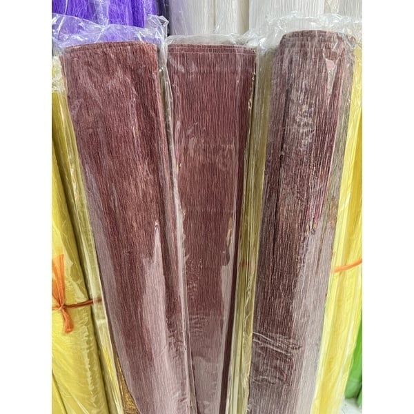 Cuộn Giấy Nhún Làm Hoa Đủ Màu - Giá Rẻ-khổ 50cm*2,5met