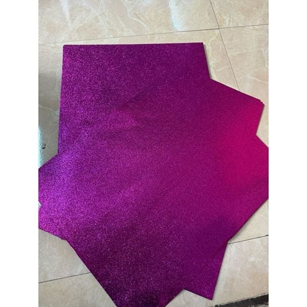 Xốp nhũ kim tuyến . Xốp EVA phủ nhũ .  Làm đồ Handmade - khổ 40x50cm