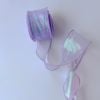 Ruy Băng Voan Viền Sóng , Màu Galaxy óng ánh , Loại Đẹp - Bản 4cm x 9m