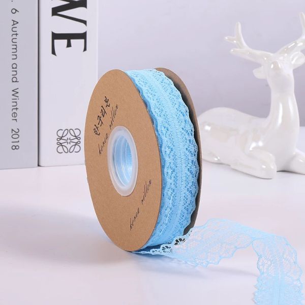 Cuộn Ruy Băng Ren Lưới 40Met Hoạ Tiết Bo Tròn