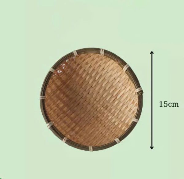 Rổ tre tròn mini - Rá tre đựng đồ ăn, đựng hạt hướng dương - Decor Trang trí chụp ảnh