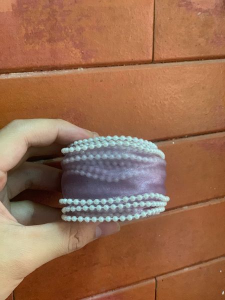 Ruy băng voan viền sóng biển - bản 4cm*9Met (loại không lõi)