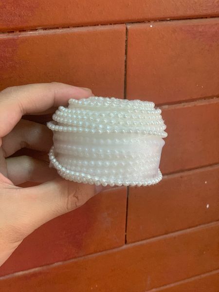 Ruy băng voan viền sóng biển - bản 4cm*9Met (loại không lõi)