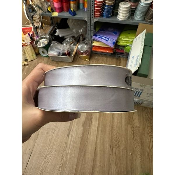 (Cuộn 100Met) Ruy băng lụa bản 2,5cm - loại đẹp - đủ màu