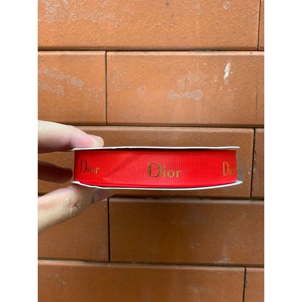 Ruy băng lụa gân in chữ DIIORR - Bản 2cm x 40met - Loại Đẹp