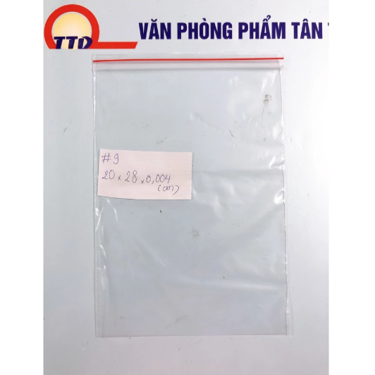 500G Túi Zipper, Túi Miết Trong Suốt Từ Số 00 - Số 12_Loại Dày Đẹp