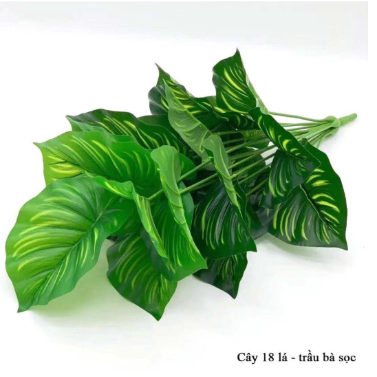 Cây giả - Cây trầu bà cao cấp 12 lá - Decor, Trang trí nhà cửa