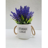 Chậu hoa - Chậu hoa oải hương có quai cao cấp - Chậu hoa giả để bàn, Decor trang trí cực đẹp