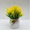 Chậu hoa - Chậu hoa oải hương có quai cao cấp - Chậu hoa giả để bàn, Decor trang trí cực đẹp