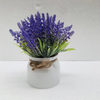 Chậu hoa - Chậu hoa oải hương có quai cao cấp - Chậu hoa giả để bàn, Decor trang trí cực đẹp