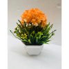 Chậu hoa giả - Chậu hoa tú cầu kèn cao cấp - Chậu hoa để bàn, Decor trang trí cực đẹp